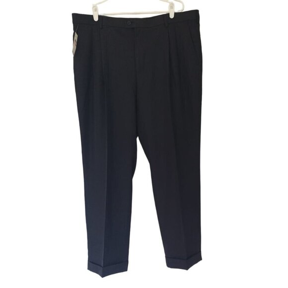 PERRY ELLIS PORTFOLIO, polyester dress pants, black, for men, size 40x30. NWT. - Picture 6 of 7